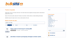 Desktop Screenshot of feedback.bulksms.com