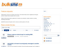 Tablet Screenshot of feedback.bulksms.com